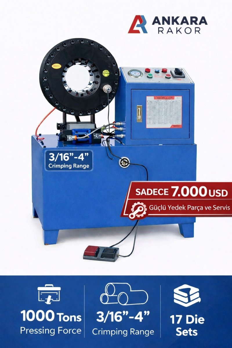 4 İNCH HORTUM PRES MAKİNASI